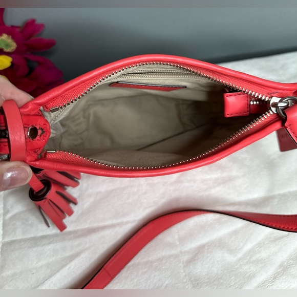 Coach 19901 Legacy Leather Mini Duffle Crossbody Bag Pink/Coral w/Tassels - Picture 10 of 16